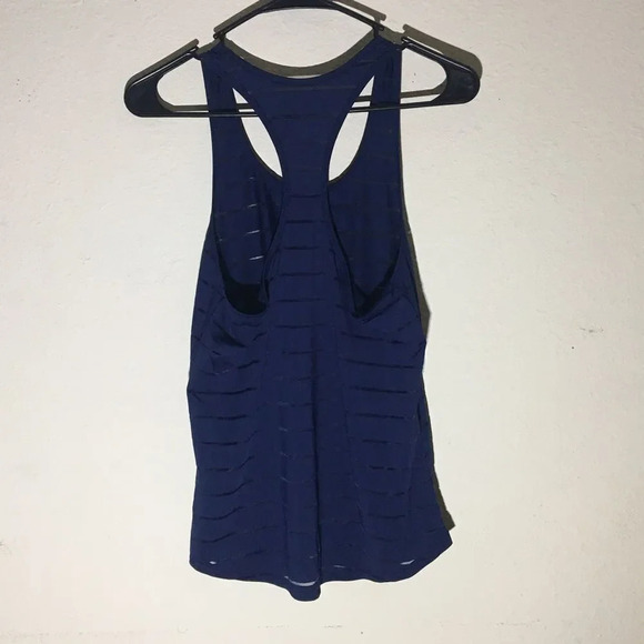 Womens Zyia Tank Top Size Small Active Navy with Mesh Cutouts Lightweight Summer - Picture 2 of 2